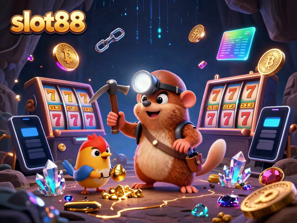 Experience thrilling slot88 gameplay with vibrant elements, showcasing jackpots in a dynamic 3D scene.