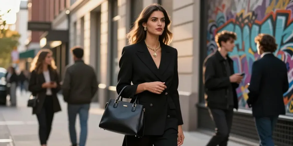 Explore fashion elegance at https://rokok88hitam.com with black attire symbolizing luxury.